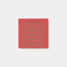 Bloco De Notas 42 Day Tracking Sticky Note