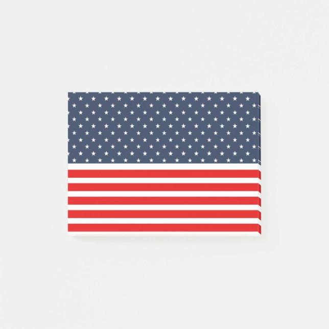 Bloco De Notas 4 de julho bandeira americana (Frente)