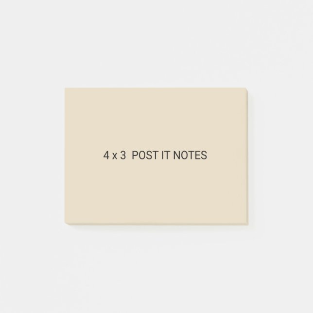 Bloco De Notas 4 x 3 notas de post-it feitas sob encomenda (Frente)