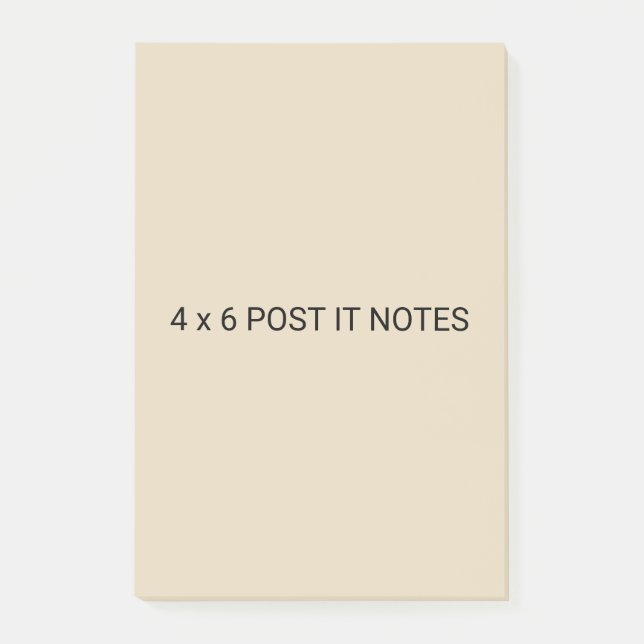 Bloco De Notas 4 x 6 postar notas personalizadas (Frente)