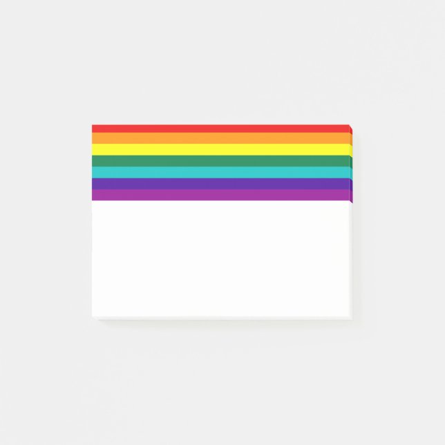 Bloco De Notas 7 Bandeira do Rainbow (Frente)