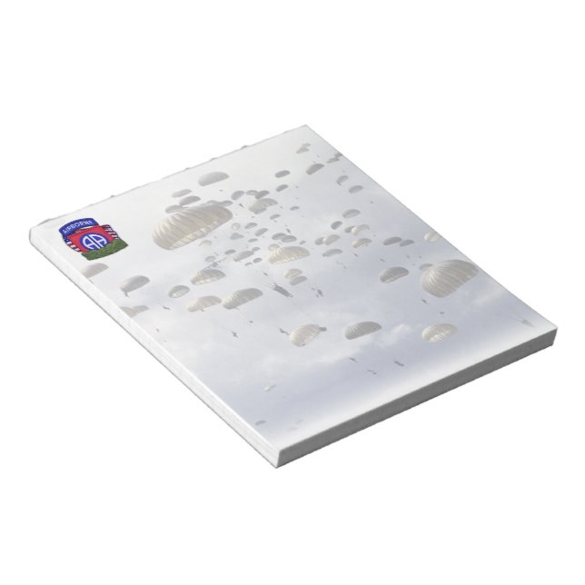 Bloco De Notas 82ª divisão aerotransportada forte veteranos vets  (Inclinado)