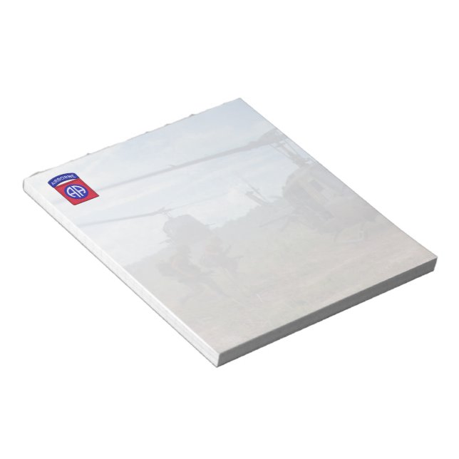 Bloco De Notas 82.a divisão aérea vietnam patch Notepad (Inclinado)