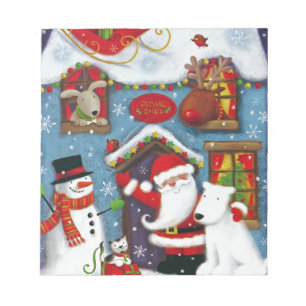 Bloco De Notas A casa do papai noel