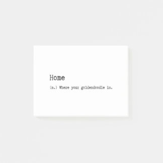 Bloco De Notas A casa é o lugar onde seu Goldendoodle está