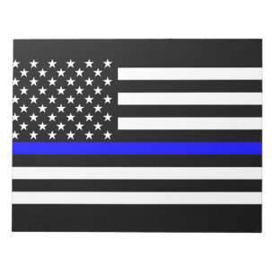 Bloco De Notas A decoração fina da bandeira americana de Blue