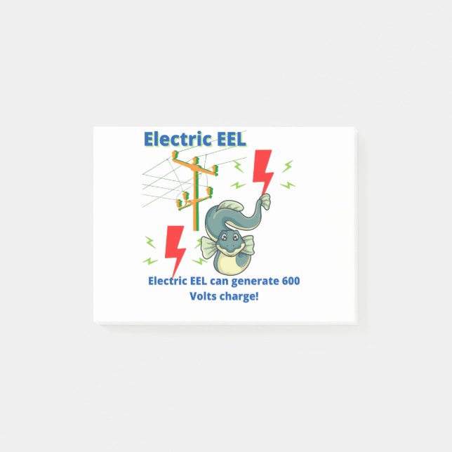 Bloco De Notas A EEL Elétrica Pode Gerar 600 Volts (Frente)