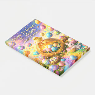 Bloco De Notas A esperança está pronta para eclodir um postal mág