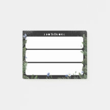 Bloco de Notas “A Fazer” – Desenho Floral Sombrio 