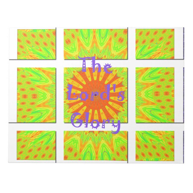 Bloco De Notas A Gloriosa Geometria do Senhor: Jogada e Criativa (Frente)