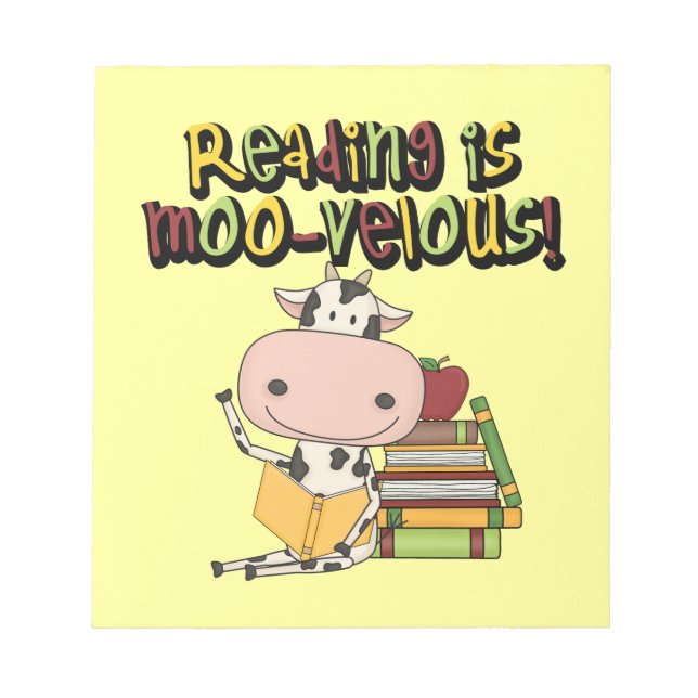 Bloco De Notas A leitura é MOO-velous (Frente)