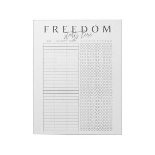Bloco De Notas A Liberdade Começa Aqui Simples Elegante Minimal