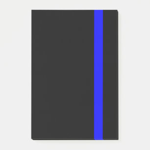 Bloco De Notas A linha azul fina simbólica vertical