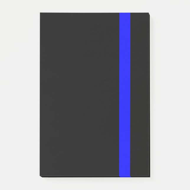 Bloco De Notas A linha azul fina simbólica vertical (Frente)