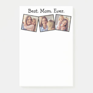 Bloco De Notas A Melhor Mãe De 4 Fotografias Preta