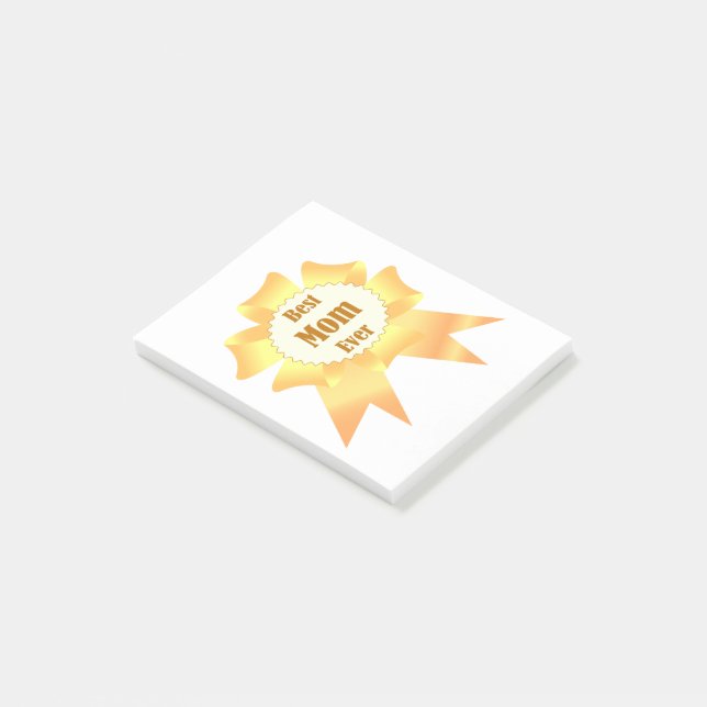 Bloco De Notas A melhor mãe sempre ganhadora do Ouro, fita prêmio (Inclinado)