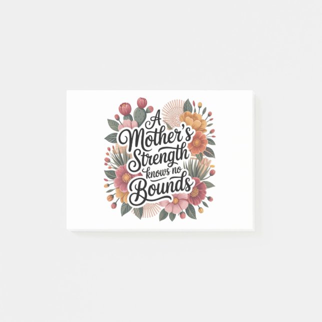 Bloco De Notas A Mother's Strength Knows No Bounds (Frente)