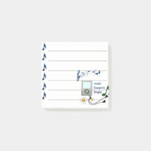 Bloco De Notas A música conecta as pessoas