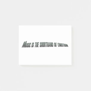 Bloco De Notas A música é a abreviação da emoção