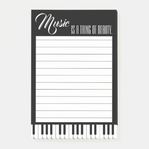Bloco De Notas A música é uma coisa da beleza