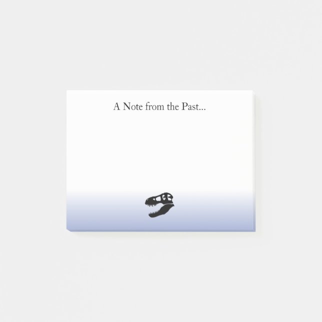 Bloco De Notas A Note from the Past- T. rex Dinosaur Post-its (Frente)