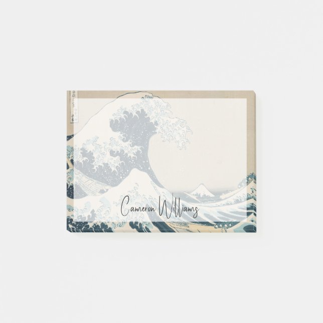 Bloco De Notas A onda do Excelente de Kanagawa (Frente)