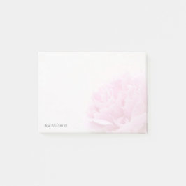 Bloco De Notas A opinião cor-de-rosa da peônia desvanece-se