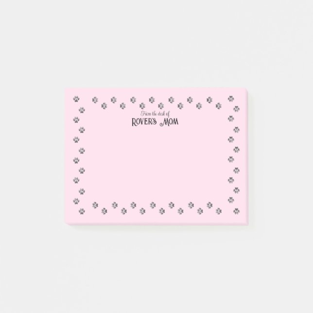 Bloco De Notas A pata imprime personalizada a partir da mesa de (Frente)