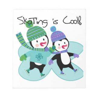 Bloco De Notas A patinagem dos pinguins é legal