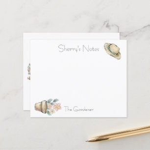 Bloco De Notas A Placa De Papel Do Gardener