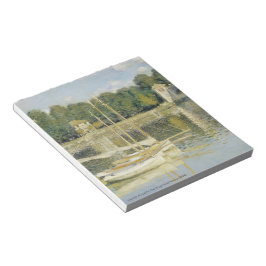 Bloco De Notas A Ponte Argenteuil de Claude Monet (1874)