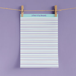 Bloco De Notas A por "Seu nome" Post-it® Notes Modelo