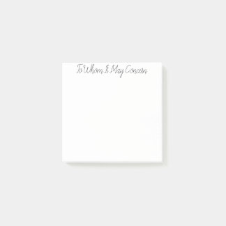 Bloco De Notas A Quem Pode Dizer Respeito À Posta-Sua 3x3