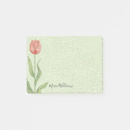 Bloco De Notas A tulipa cor-de-rosa adiciona 4x3 conhecido