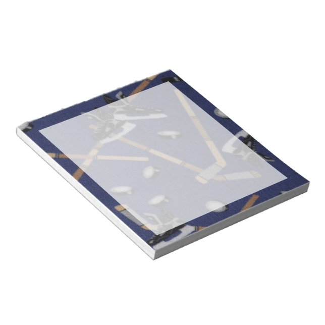 Bloco De Notas A vida é Hóquei (Inclinado)