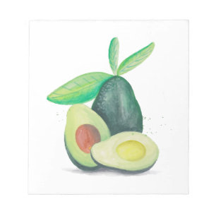 Bloco De Notas Abacates ainda tirados mão da vida