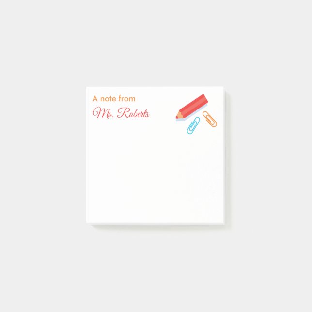 Bloco De Notas Abastecimento escolar (Frente)