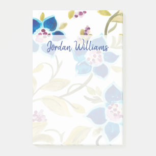 Bloco De Notas Abbey Floral Azulejos - Blue Blooms