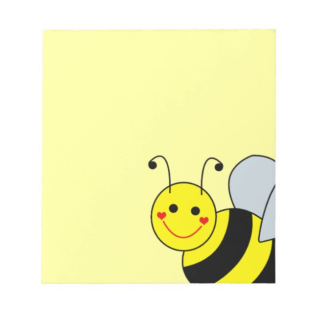 Bloco De Notas Abeja Melífera Fofa (Frente)