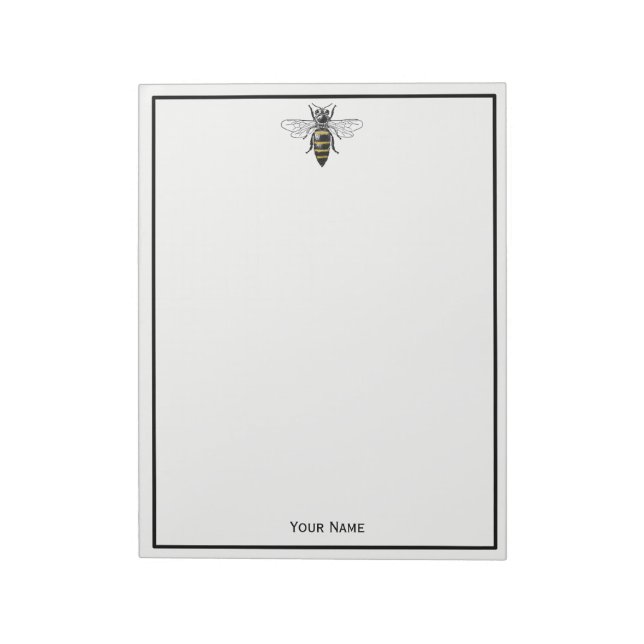 Bloco De Notas Abelha Herádica de Pré-disquete nº 2 Casaco de Arm (Invertido)