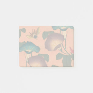 Bloco De Notas Abelhas e Flores - Arte Japonesa Rosa Floral