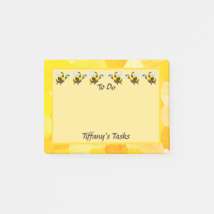 Bloco De Notas Abelhas Ocupadas Para Fazer Personalizadas