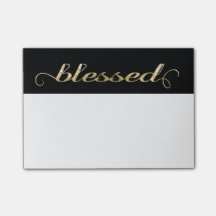 Abençoado, Inspiracional Gold Foil Grateful