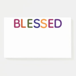 Bloco De Notas Abençoado multicolorido 10 x 6