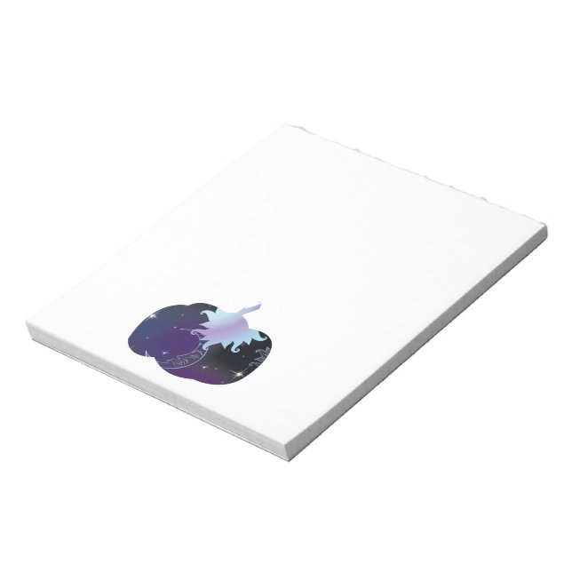 Bloco De Notas Abóbora Azul Escuro (Invertido)