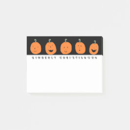 Bloco De Notas Abóboras de Halloween