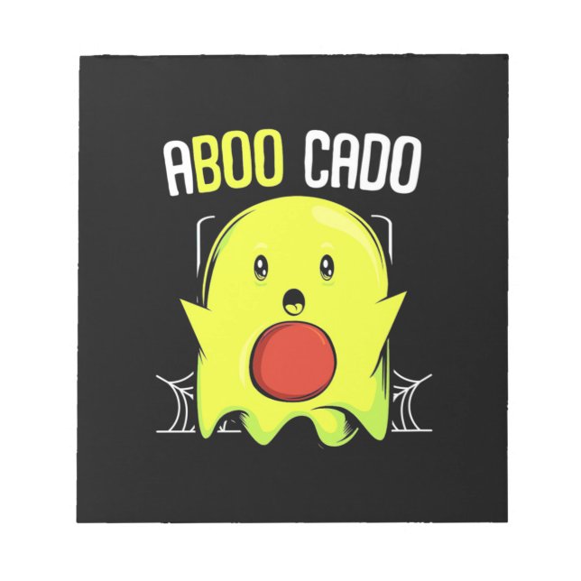 Bloco De Notas Aboocado Avocado Halloween (Frente)