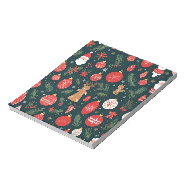 Bloco De Notas Abraçar o espírito de Natal, Feliz Natal (Invertido)