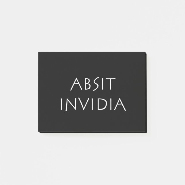 Bloco De Notas Absit invidia (Frente)