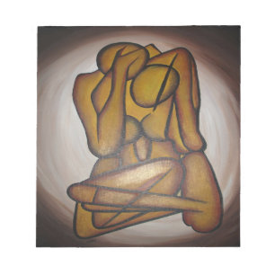 Bloco De Notas Abstrato Amadurece Arte Contemporânea Em Ochre E N